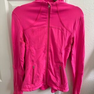 Lululemon Athletica Fitted Pink Mandarin Collar Hoodie
